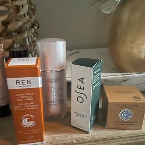 Osea, L’occtaine, Ren.. Christian dior, elf , becca